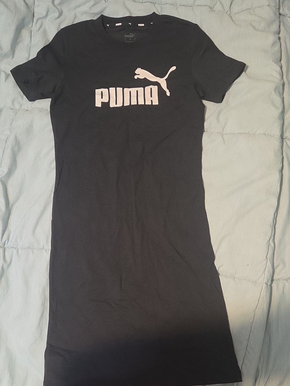 Puma Black Midi Dress with White Logo
